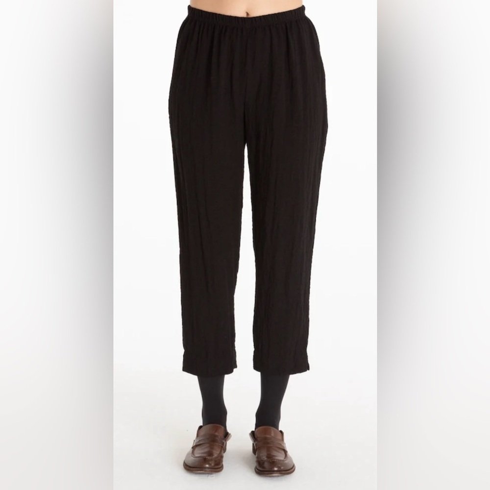 Cut Loose Tapered Crop Pant in Black in Size XL